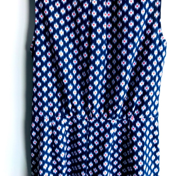 Michael Kors Sz 2 (XS) Blue White Sleeveless Dress - Picture 6 of 16